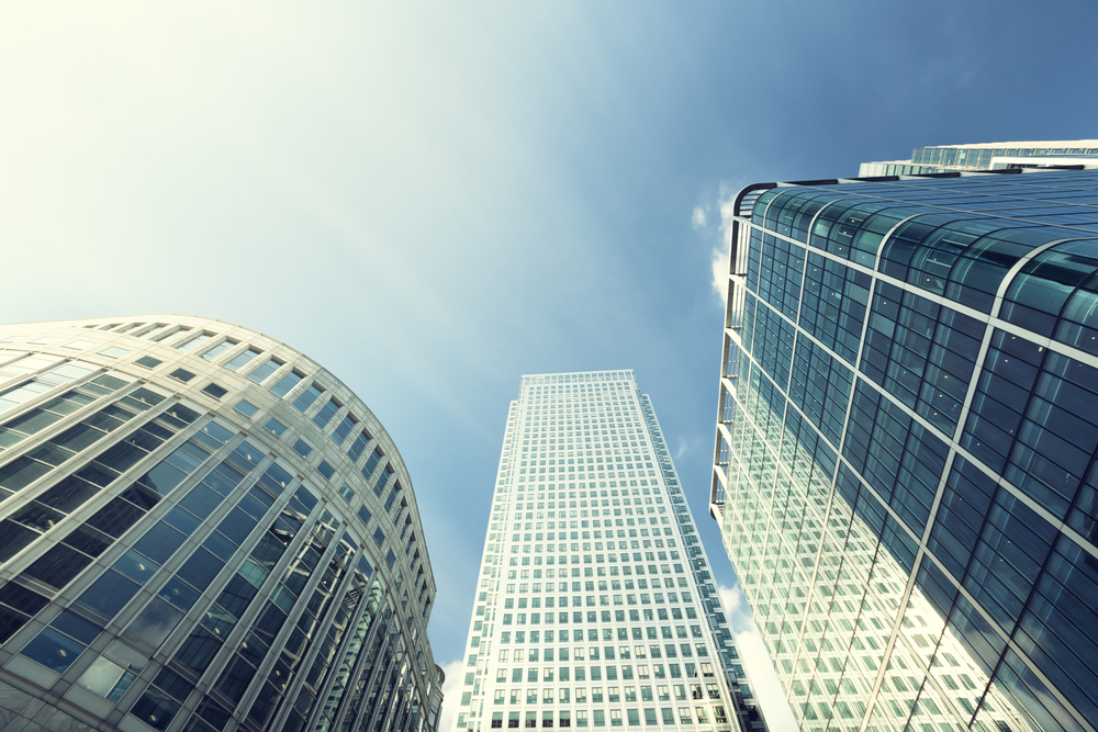 Modern buildings in London, Canary Wharf